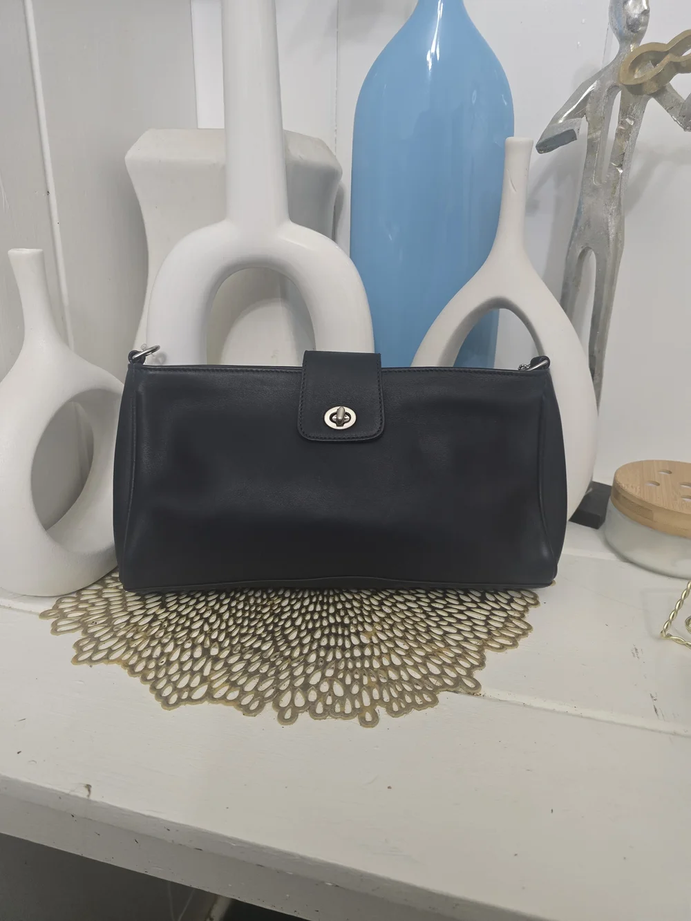 NWT Coach Penelope Turn-Lock Bag 9818 NAVY